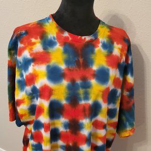 Tie dye boho bohemia unisex T- shirt size 2X. 100% cotton.